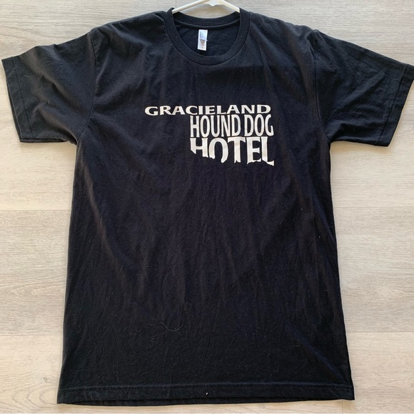 American Apparel Other - EUC GRACELAND Hound Dog Hotel American Apparel Crew Neck Basic Tee Unisex  Lg